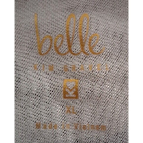 Belle By Kim Gravel Camouflage V-Neck Long Sleeve Tunic Top XL - Picture 6 of 8